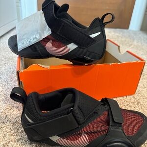 Cycle shoes-Nike Black and Red Athletic Shoes- NWT